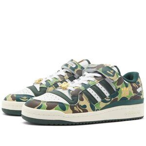 adidas x BAPE Forum 84 Low 30th Anniversary Green Camo sneakers Men 6.5/Women 8